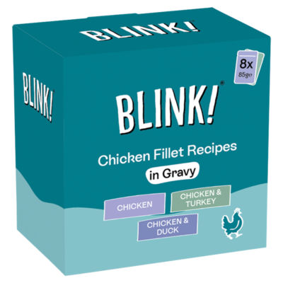 Blink chicken fillet cat food in gravy 8x85g - British product