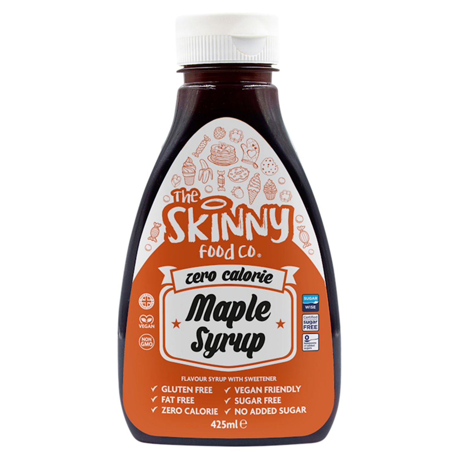 The Skinny Food Co sugar free maple syrup 425ml, UK version
