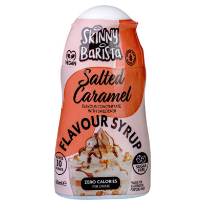 The Skinny Food Co Barista Shots Sirop Concentré Saveur Caramel Salé 60ml