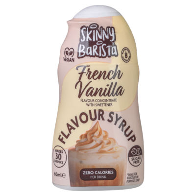 The Skinny Food Co. Sirop concentré saveur vanille française Barista Shots avec édulcorant 60ml