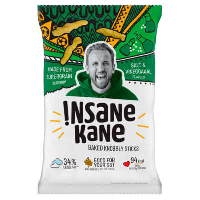 Insane Grain salt and vinegar baked sorghum sticks 80g - British product