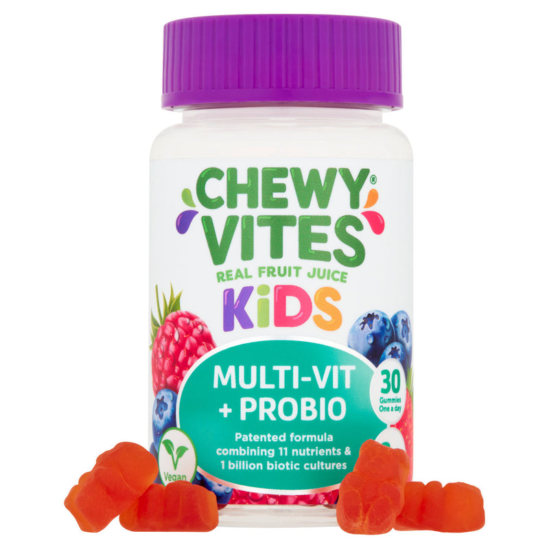 Chewy Vites kids vitamin gummies fruit flavoured 30 count - British product
