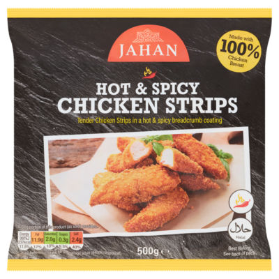 ASDA Jahan Scharf und Würzig Panierte Hähnchenstreifen 500g - Online kaufen bei McGrocer