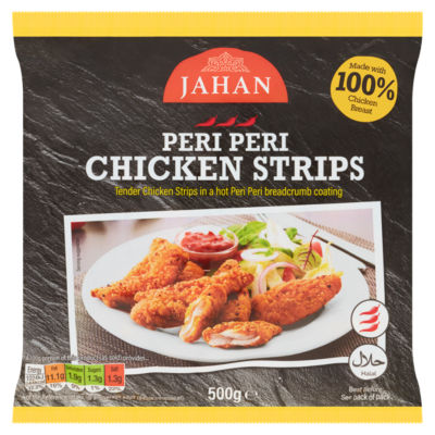 Jahan Peri Peri Kyllingstrimler 500g Sterk & Peri Peri