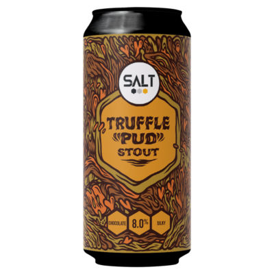 Salt Truffle Pud Stout 440ml, imported from the UK