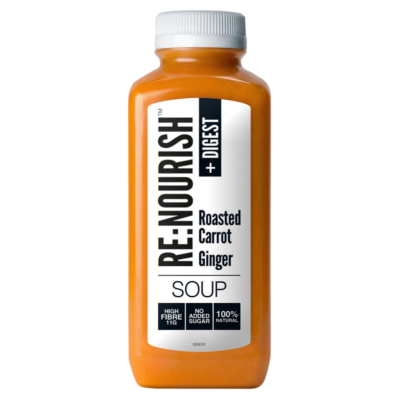 RENOURISH +Digest roasted carrot and ginger soup 500g - British product