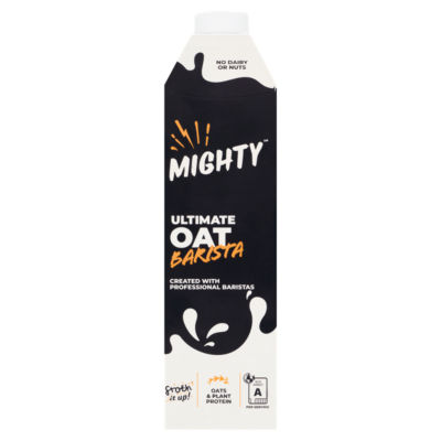 Mighty Milkology oat barista drink unsweetened 1L, imported from the UK