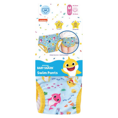 Pinkfong Baby Shark swim pants for toddlers, imported from the UK