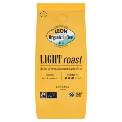ASDA قهوة مطحونة روست خفيف عضوي Leon 200 جرام - اشترِ عبر الإنترنت من McGrocer