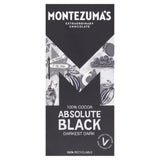 Montezuma's Absolute Black dark chocolate bar 90g, imported from the UK