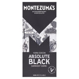 Montezuma's Absolute Black dark chocolate bar 90g, imported from the UK