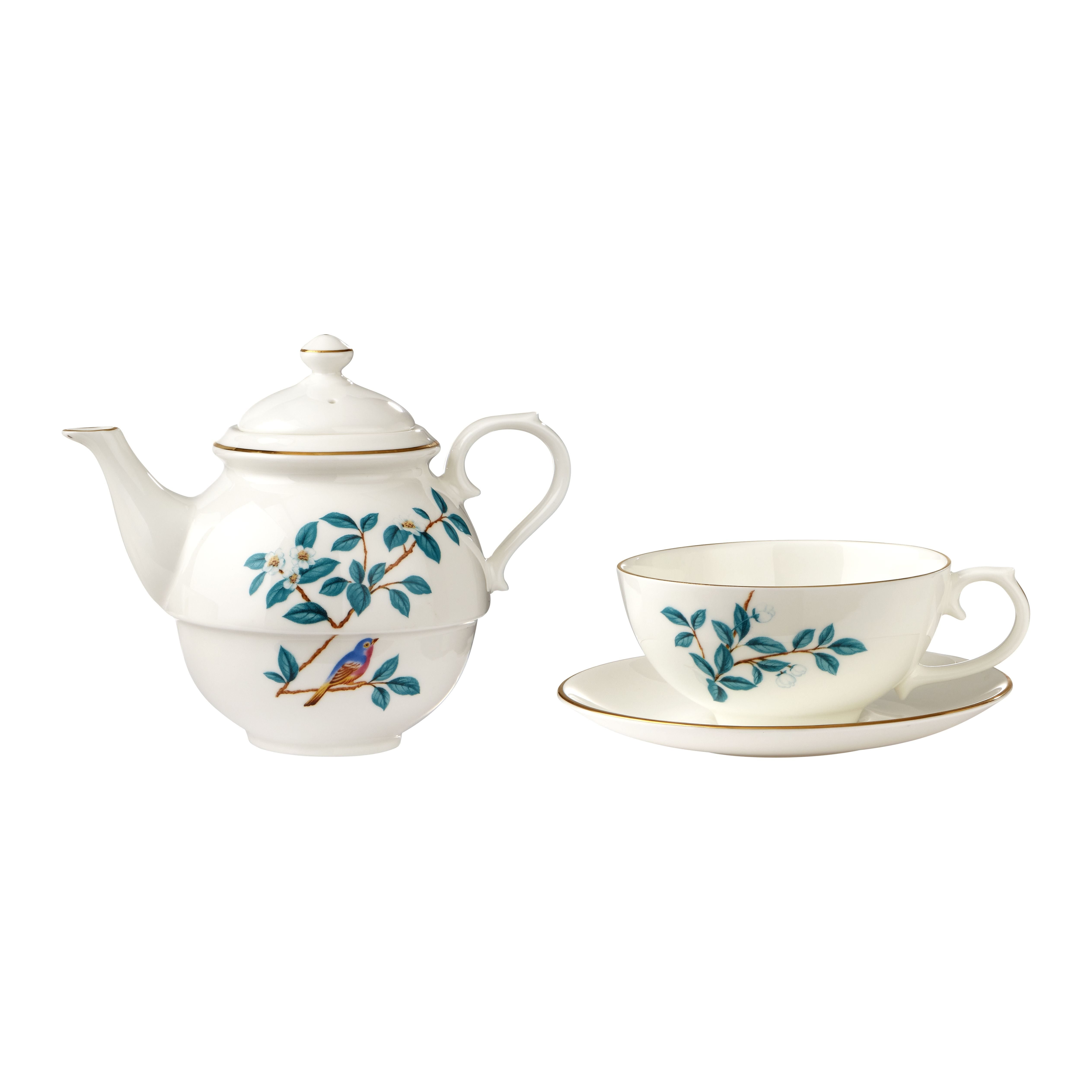 Fortnum's Camellia tea for one teapot and teacup - British product