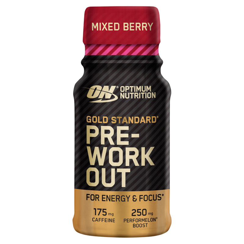 Optimum Nutrition Gold Standard Pre-Workout Shot Mixed Berry 60ml (British brand)