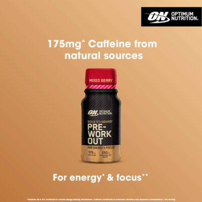 Optimum Nutrition Gold Standard Pre-Workout Shot Mixed Berry 60ml (British brand)