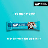 Optimum Nutrition Chocolate Coconut Protein Bar 59g, imported from the UK