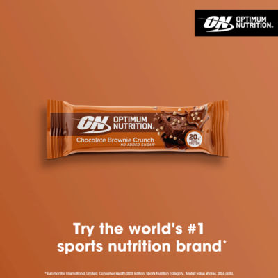 Optimum Nutrition Protein Bar Sjokolade Brownie Crunch Snack 65g