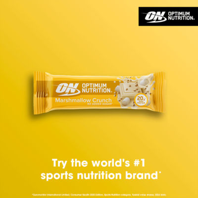 Optimum Nutrition protein bar Marshmallow Crunch 65g, UK version