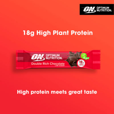 Optimum Nutrition double rich chocolate protein bar 60g, imported from the UK