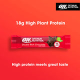 Optimum Nutrition double rich chocolate protein bar 60g, imported from the UK