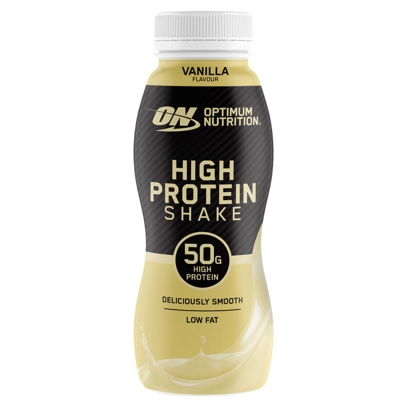 Optimum Nutrition high protein shake vanilla flavour 500ml - British product