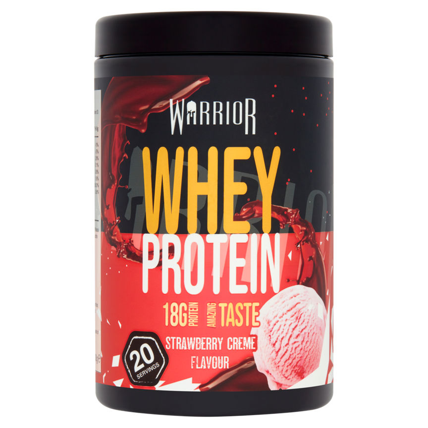 Warrior Whey Protein Strawberry Creme Flavour GOODS ASDA   