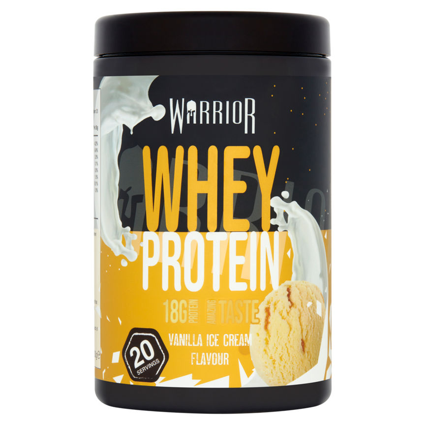 Warrior Whey Protein Vanilla Ice Cream Flavour GOODS ASDA   