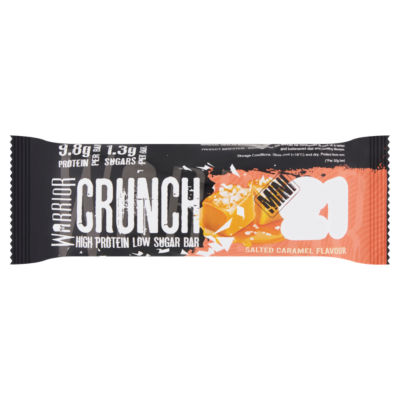 Warrior Crunch Mini Salted Caramel protein bar 32g (British brand)
