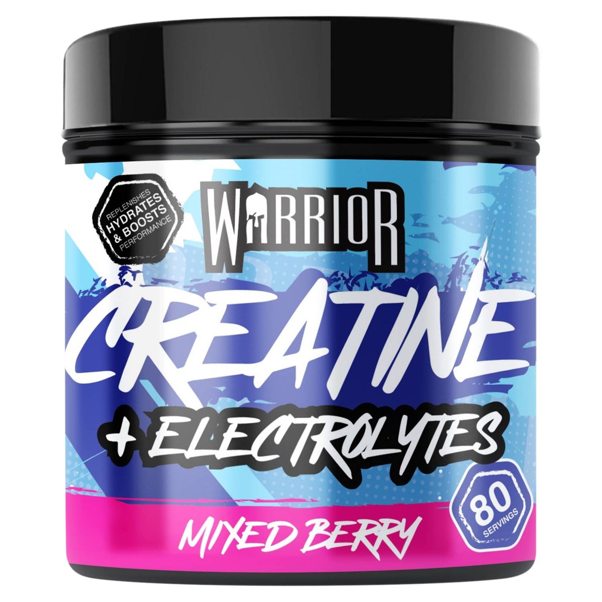 Warrior creatine supplement mixed berry 360g, imported from the UK