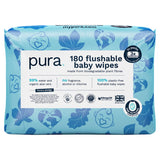 Pura 180 Flushable Baby Wipes GOODS ASDA   