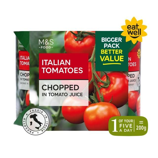 M&S Chopped Italian Tomatoes   4 x 400g