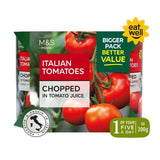 M&S Chopped Italian Tomatoes   4 x 400g GOODS M&S   