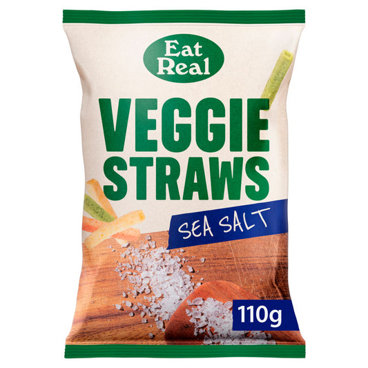 Eat Real Sea Salt Veggie Straws 110g GOODS ASDA   