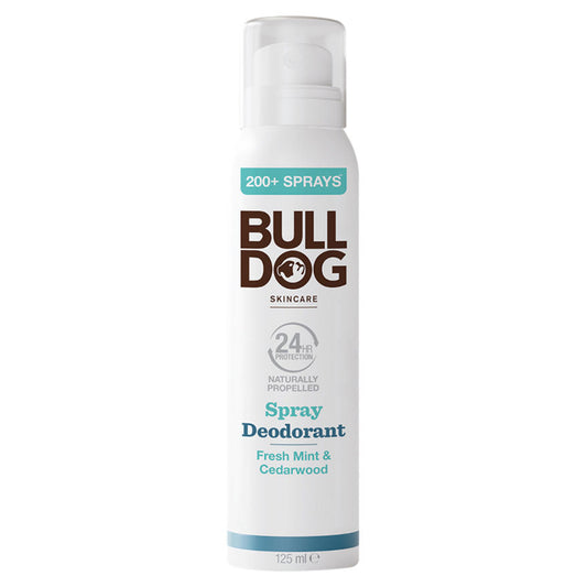 Bulldog Skincare Fresh Mint & Cedarwood Spray Deodorant 125ml GOODS ASDA   
