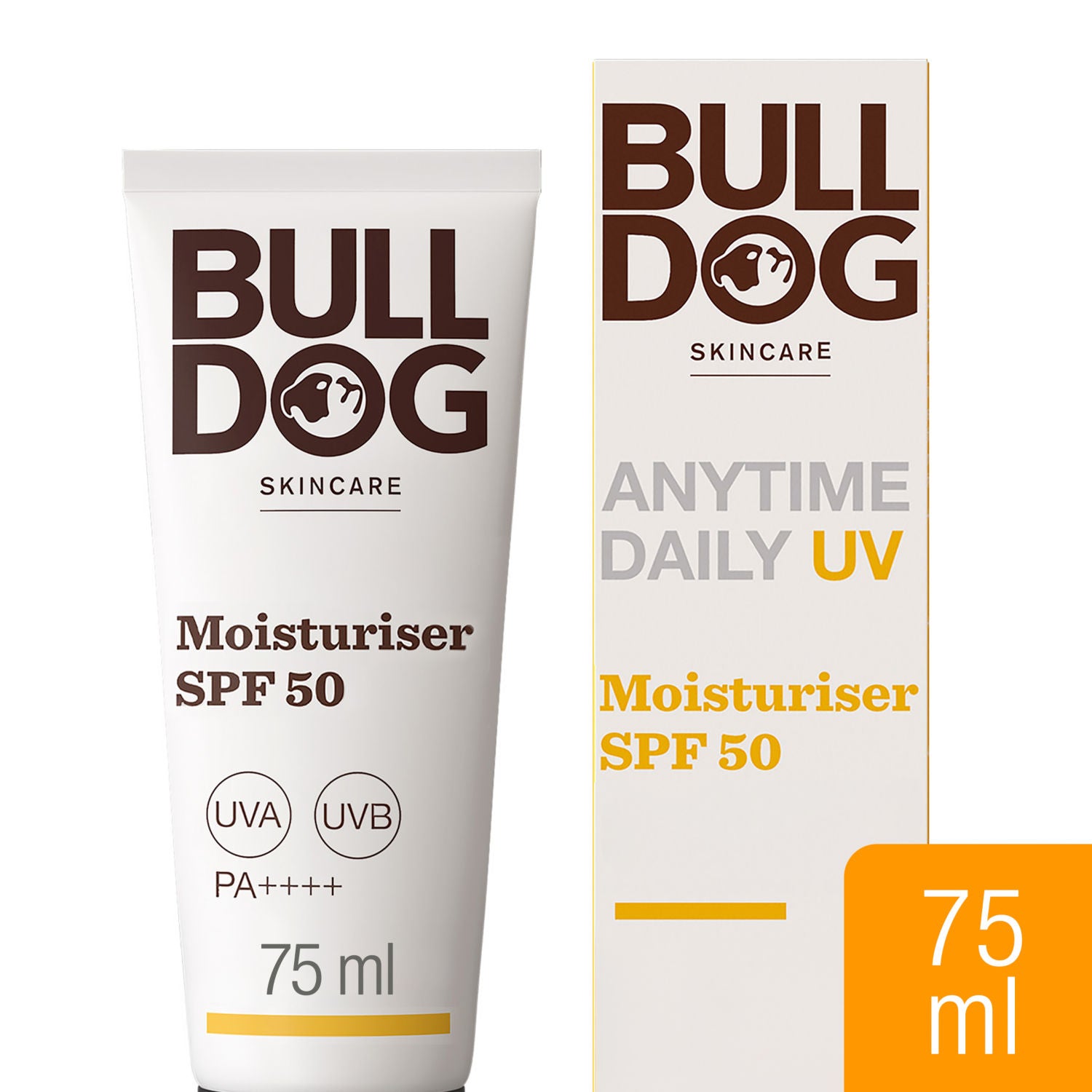Bulldog UV moisturiser SPF 50 75ml, UK version