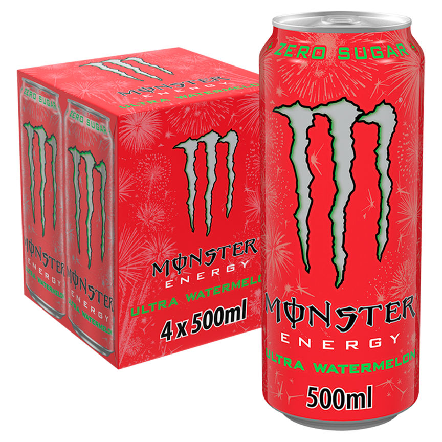 Monster Ultra Watermelon Energy Drink Cans GOODS ASDA   