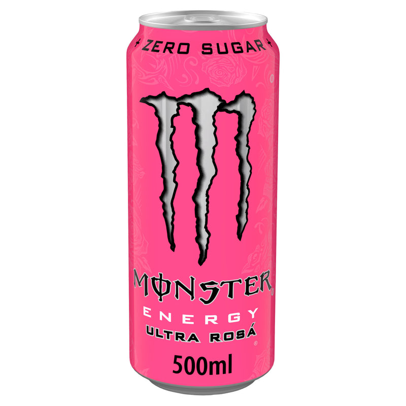 Monster Ultra Rosa energy drink 500ml, imported from the UK