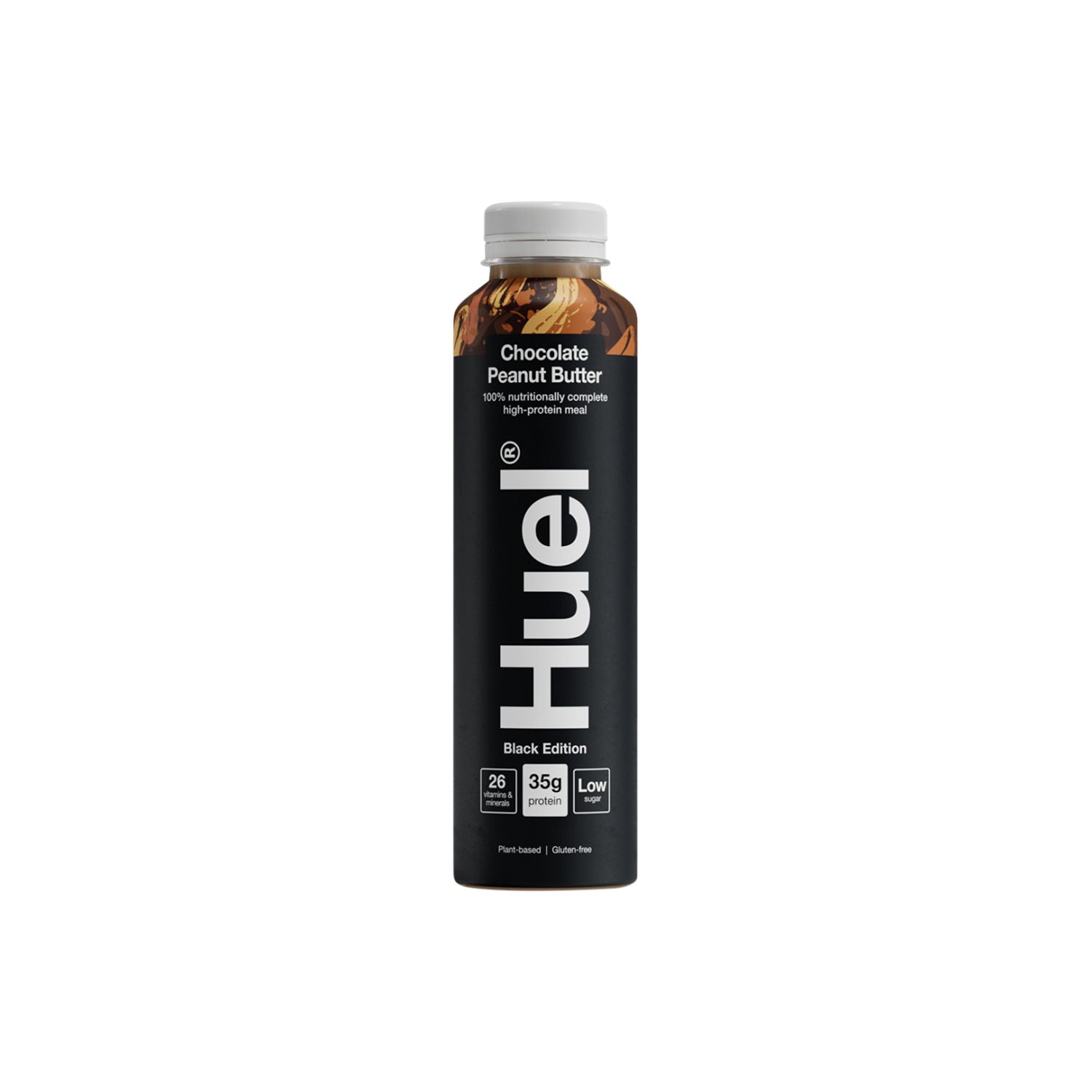 Huel Black Edition chocolate peanut butter drink 500ml, imported from the UK