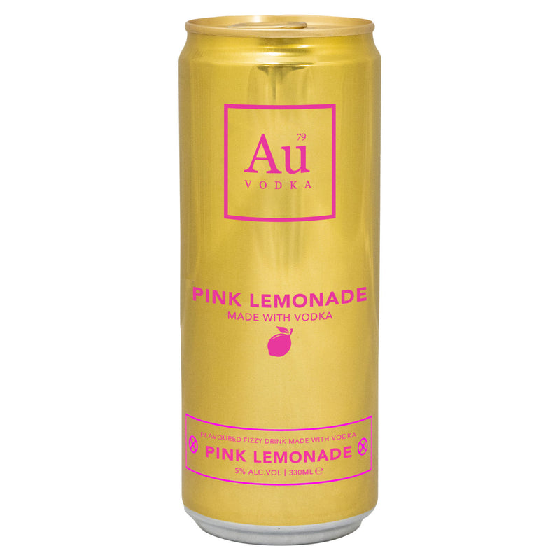 Au Vodka Pink Lemonade 330ml fizzy drink, imported from the UK