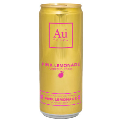 Au Vodka Pink Lemonade 330ml fizzy drink, imported from the UK
