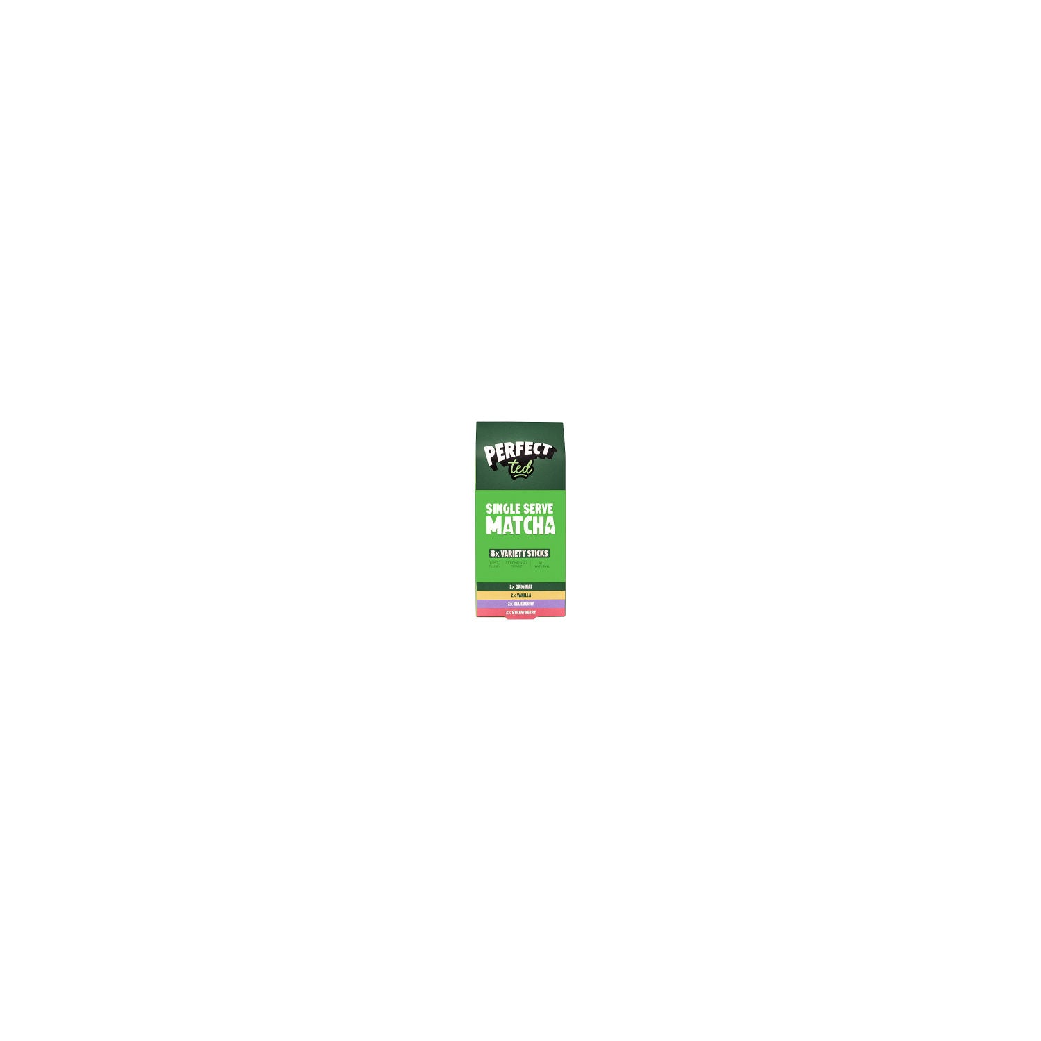Perfect Ted matcha variety sticks 33g, UK version