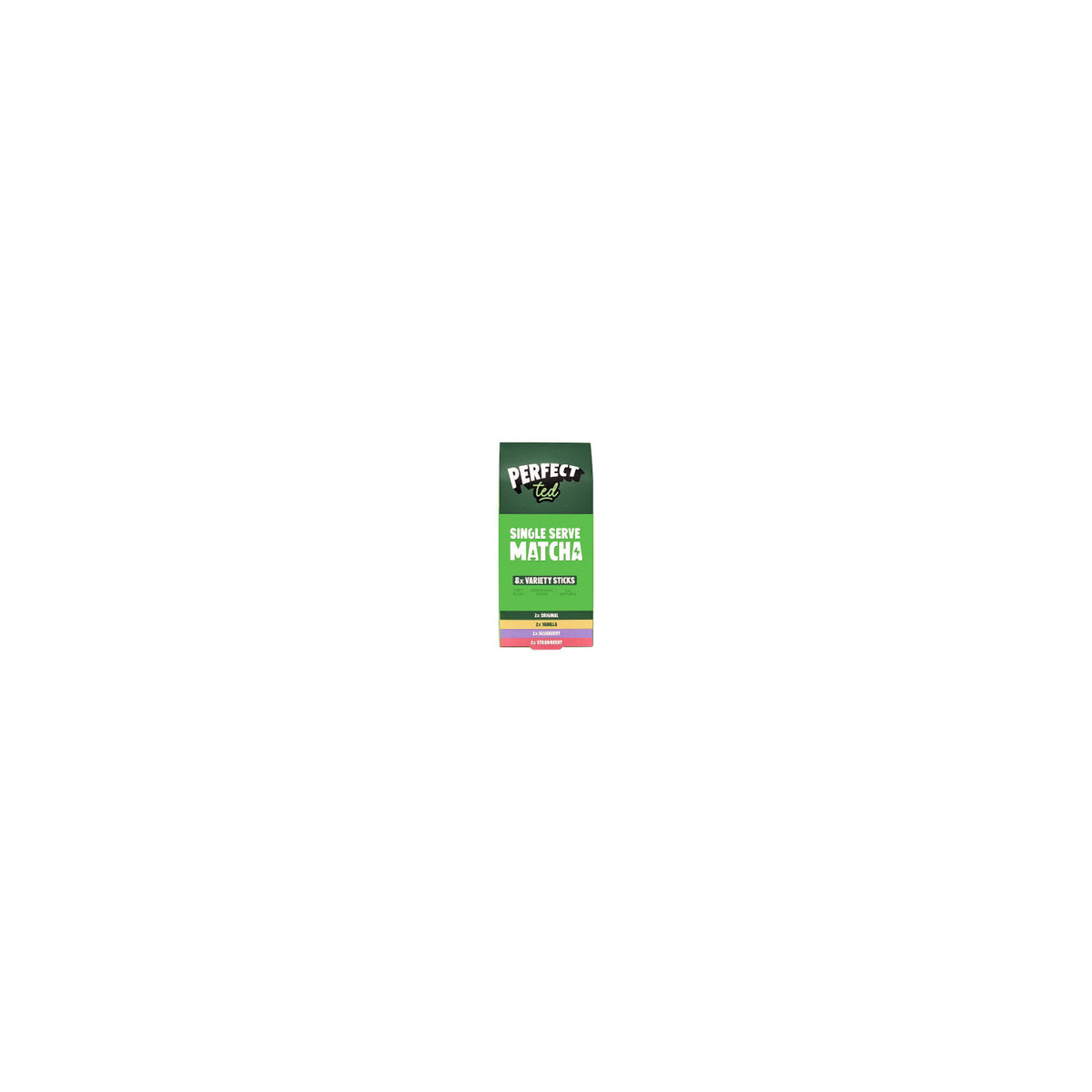 Perfect Ted matcha variety sticks 33g, UK version