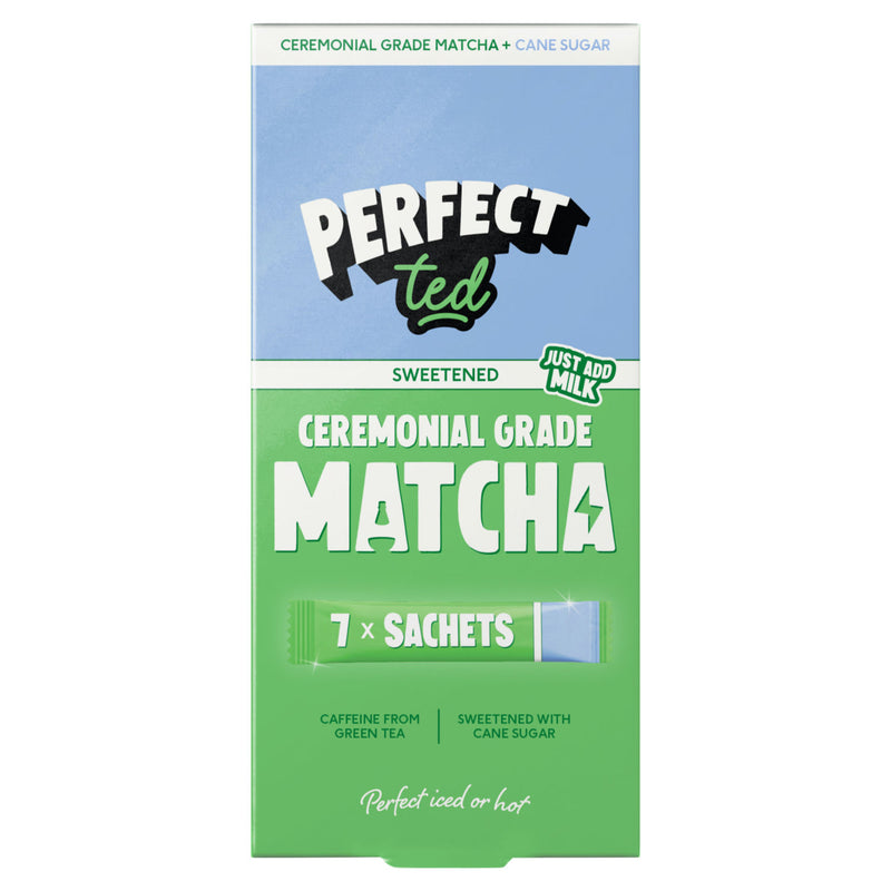 Perfect Ted sweetened matcha sachets 35g, UK version