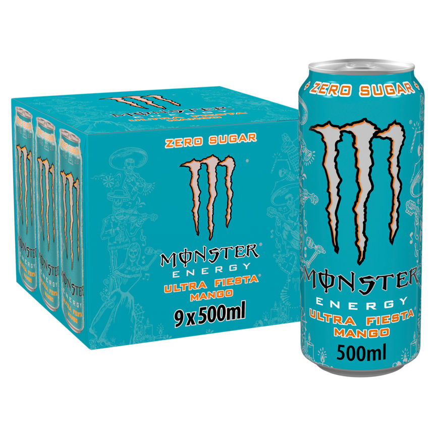 Monster Energy Drink Ultra Fiesta Zero Sugar 9 x 500ml