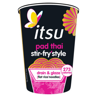 Itsu pad thai stir fry style noodles 83g, UK version
