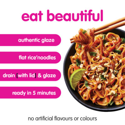 Itsu pad thai stir fry style noodles 83g, UK version