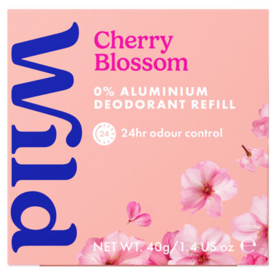 Wild cherry blossom deodorant refill 40g, imported from the UK