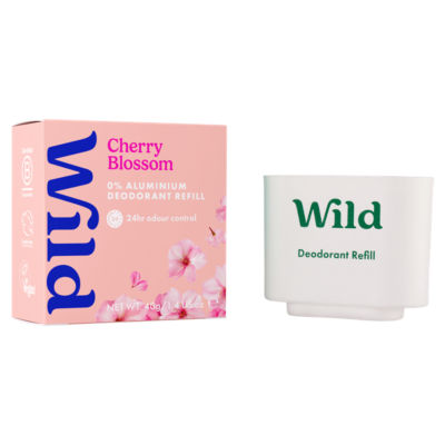 Wild cherry blossom deodorant refill 40g, imported from the UK