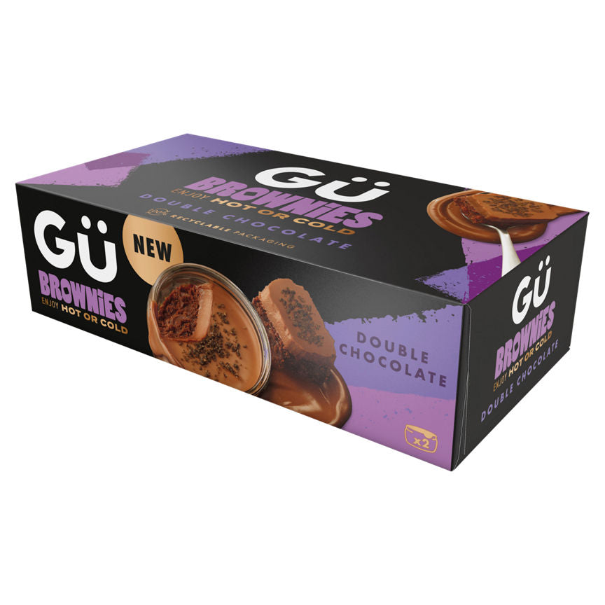 GU Brownies Double Chocolate 2 x 79g (158g) GOODS ASDA   