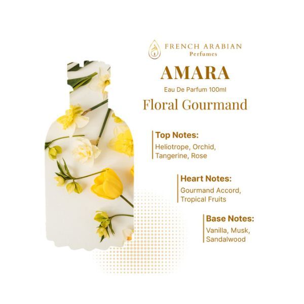 French Arabian Amara Eau de Perfume 100ml for women, UK version