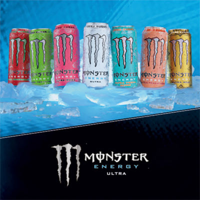 Monster Strawberry Dreams Zero Sugar Energy Drink 500ml, imported from the UK